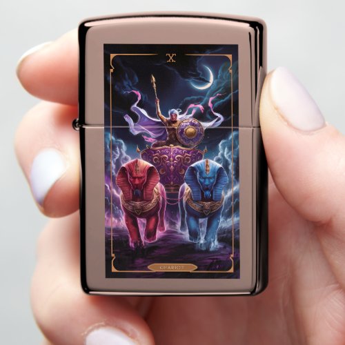The Chariot Tarot Card Zippo Lighter