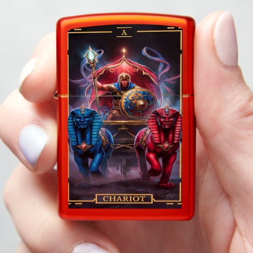 The Chariot Tarot Card Zippo Lighter