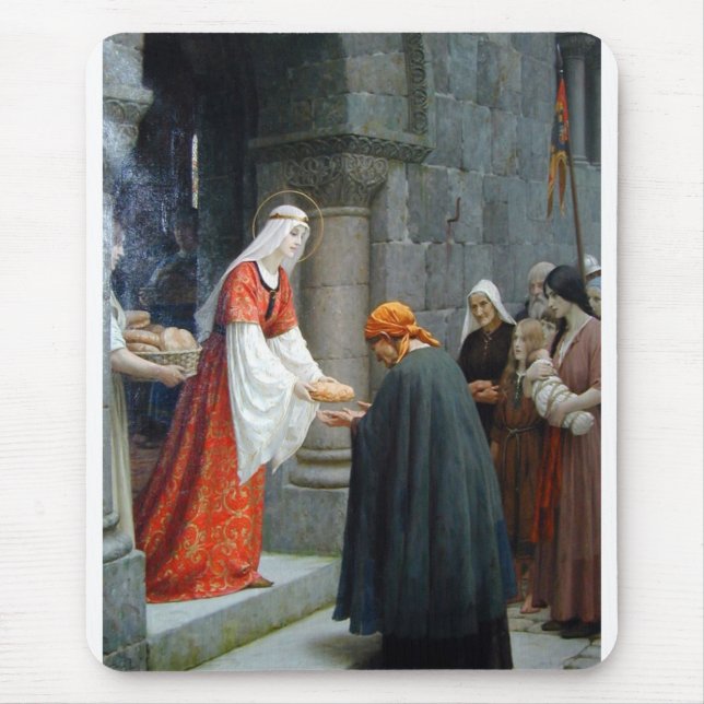 The Charity of St. Elizabeth of Hungary Mouse Pad (Front)