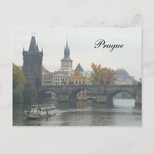The Charles Bridge Prague Czech Republic Postcard