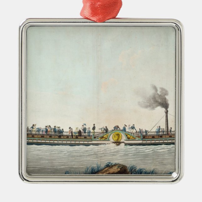 The Charles-Philippe, the first steamboat Metal Ornament (Front)