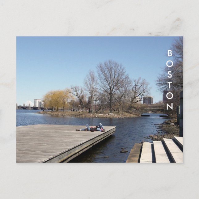 The Charles River Esplanade (color) Postcard (Front)