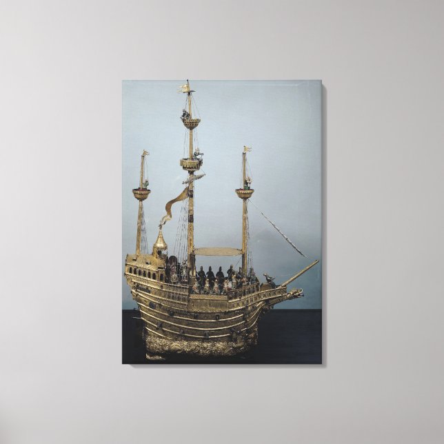 The Charles V automatic clock Canvas Print (Front)