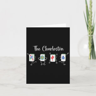 The Charleston Mahjong, Funny Mahjong Dance  Card