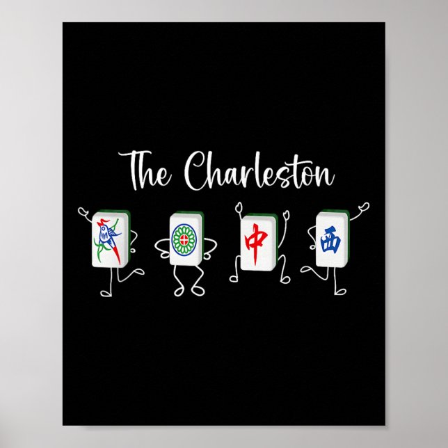 The Charleston Mahjong, Funny Mahjong Dance  Poster (Front)