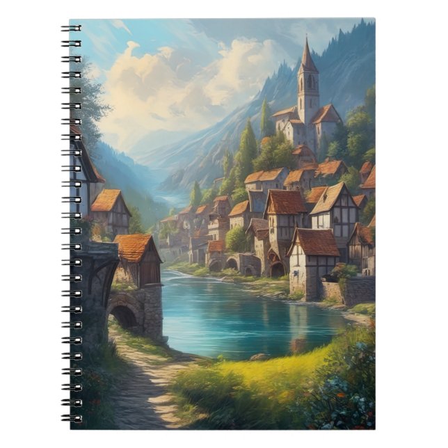 The Charming Medieval Town Notebook (Front)