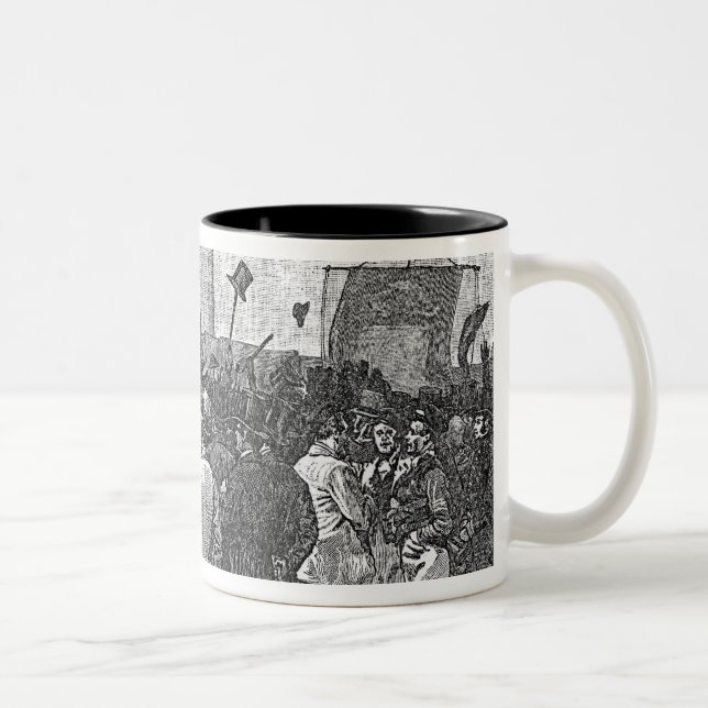 The Chartist Demonstration on Kennington Two-Tone Coffee Mug (Right)