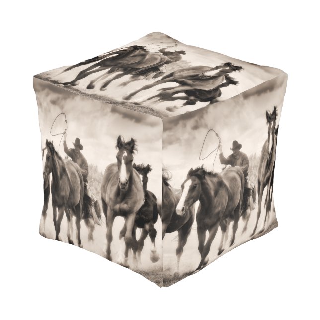 The Chase I Pouf (Angled Front)