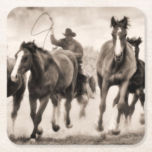 The Chase I Square Paper Coaster