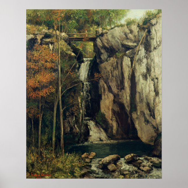 The Chasm at Conches, 1864 Poster (Front)