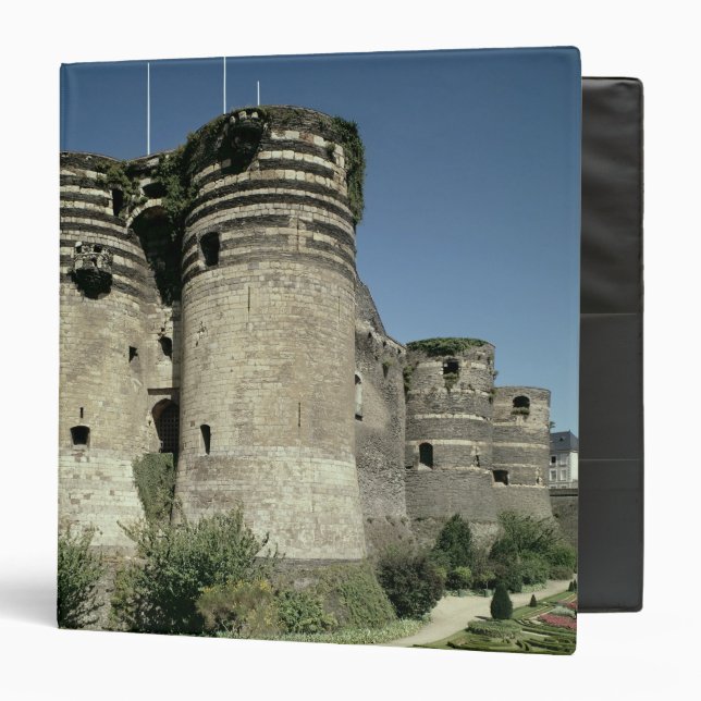 The Chateau d'Angers, completed 1238 3 Ring Binder (Front/Inside)
