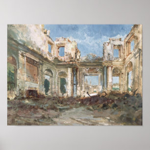 The Chateau de Saint-Cloud after the Fire Poster