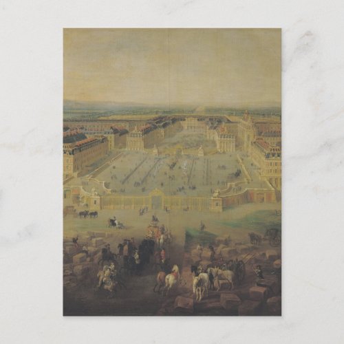 The Chateau de Versailles and the Place Postcard