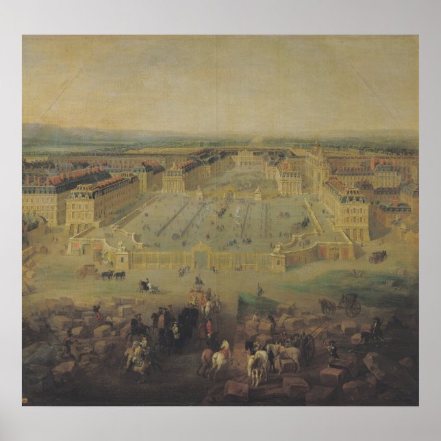 The Chateau de Versailles and the Place Poster (Front)