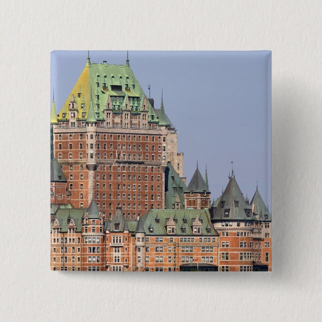 The Chateau Frontenac in Quebec City, Canada. Pinback Button (Front)