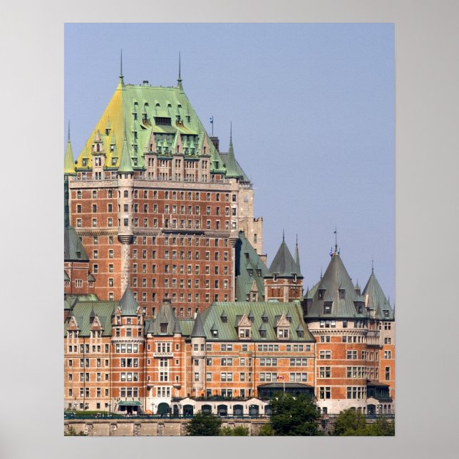 The Chateau Frontenac in Quebec City, Canada. Poster (Front)