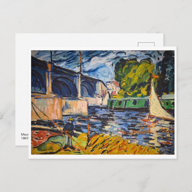 The Chatou Bridge | Maurice de Vlaminck | Postcard (Front/Back)