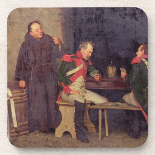 The Cheat oil on canvas one of pair _ See 19572 Beverage Coaster
