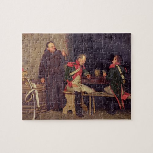 The Cheat oil on canvas one of pair _ See 19572 Jigsaw Puzzle