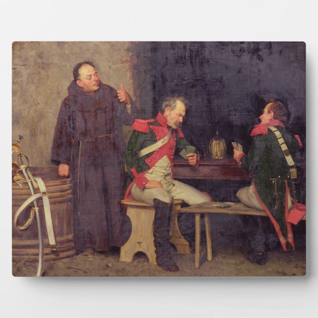 The Cheat (oil on canvas) (one of pair - See 19572 Plaque (Front)