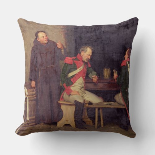 The Cheat oil on canvas one of pair _ See 19572 Throw Pillow