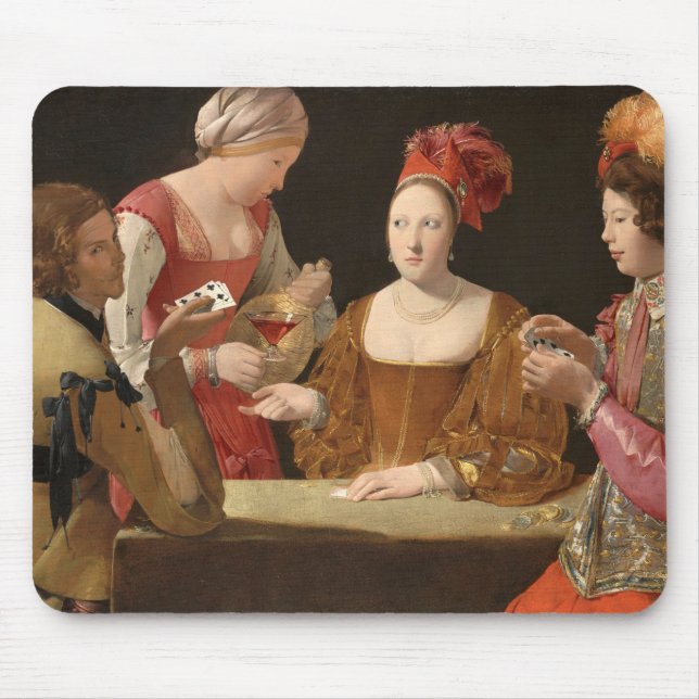 The Cheat with the Ace of Clubs, La Tour Mouse Pad (Front)