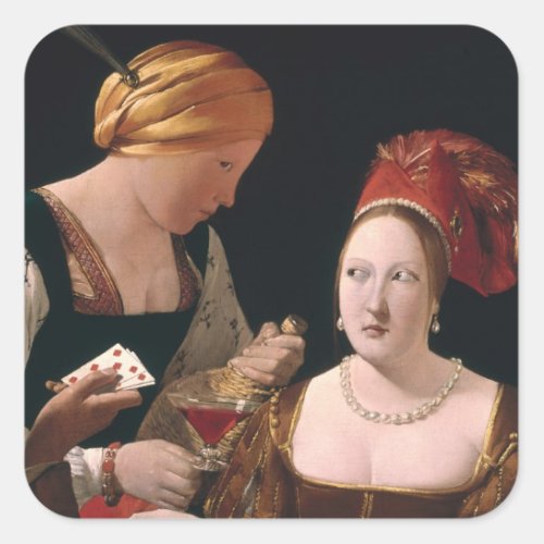 The Cheat with the Ace of Diamonds Square Sticker