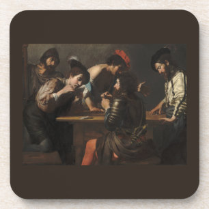 The Cheats, Mercenary Soldiers Playing Cards Beverage Coaster