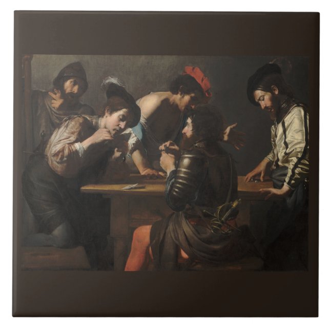 The Cheats, Mercenary Soldiers Playing Cards Ceramic Tile (Front)