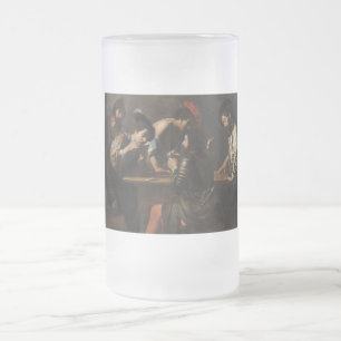 The Cheats, Mercenary Soldiers Playing Cards Frosted Glass Beer Mug