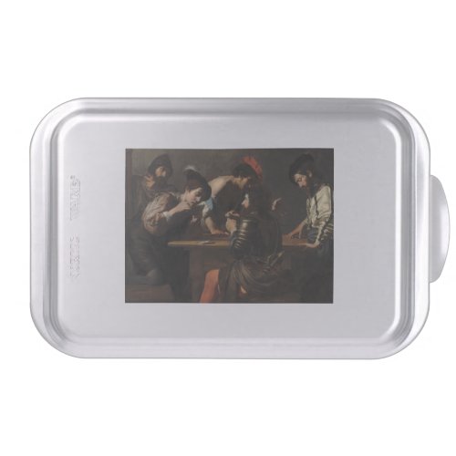 The Cheats Soldiers Playing Cards and Dice Cake Pan