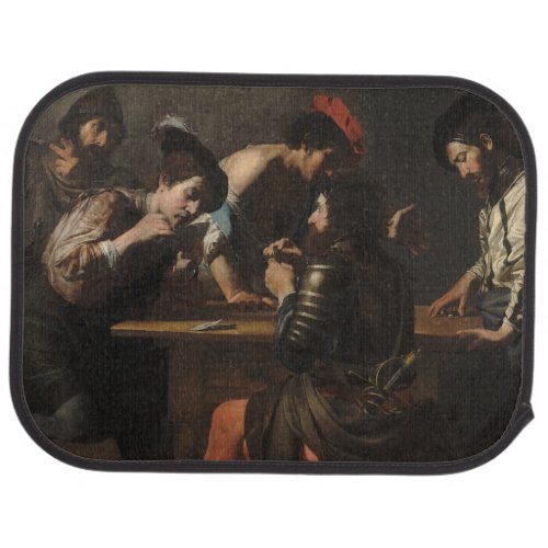 The Cheats Soldiers Playing Cards and Dice Car Floor Mat
