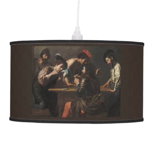 The Cheats Soldiers Playing Cards and Dice Ceiling Lamp