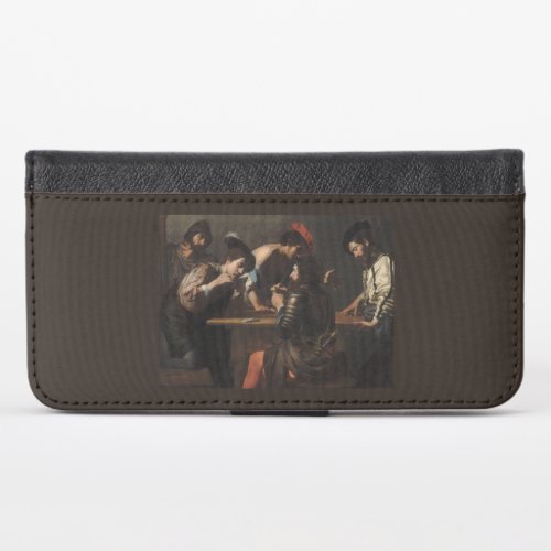 The Cheats Soldiers Playing Cards and Dice iPhone X Wallet Case