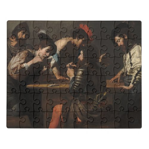 The Cheats Soldiers Playing Cards and Dice Jigsaw Puzzle