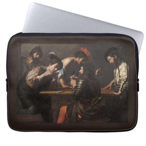 The Cheats Soldiers Playing Cards and Dice Laptop Sleeve