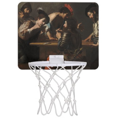 The Cheats Soldiers Playing Cards and Dice Mini Basketball Hoop
