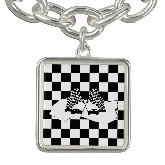 The Checker Flag and Race Cars Bracelet (Design)