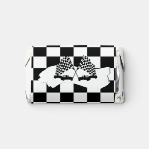 The Checker Flag and Race Cars Hershey's Miniatures