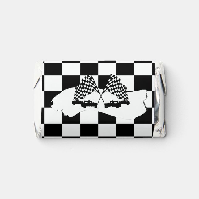 The Checker Flag and Race Cars Hershey's Miniatures (Front)
