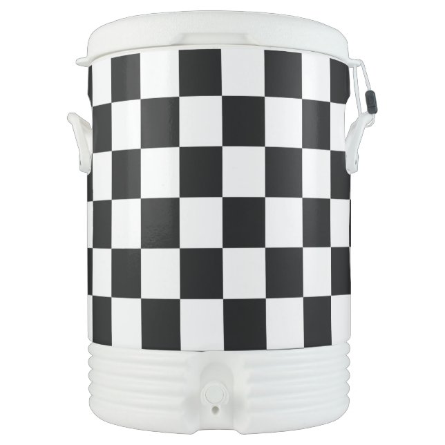The Checker Flag Beverage Cooler (Front)