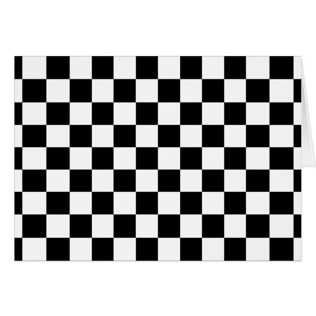 The Checker Flag Blank Inside Cards (Front Horizontal)