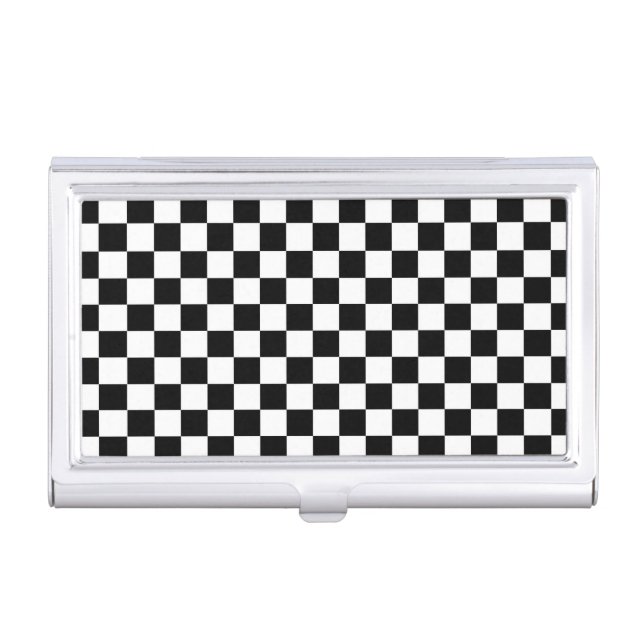 The Checker Flag Business Card Holder (Front)