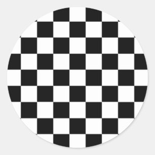 The Checker Flag Classic Round Sticker