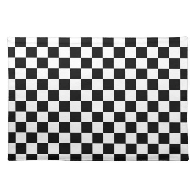 The Checker Flag Cloth Placemat (Front)