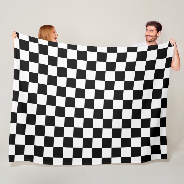 The Checker Flag Fleece Blanket (In Situ)