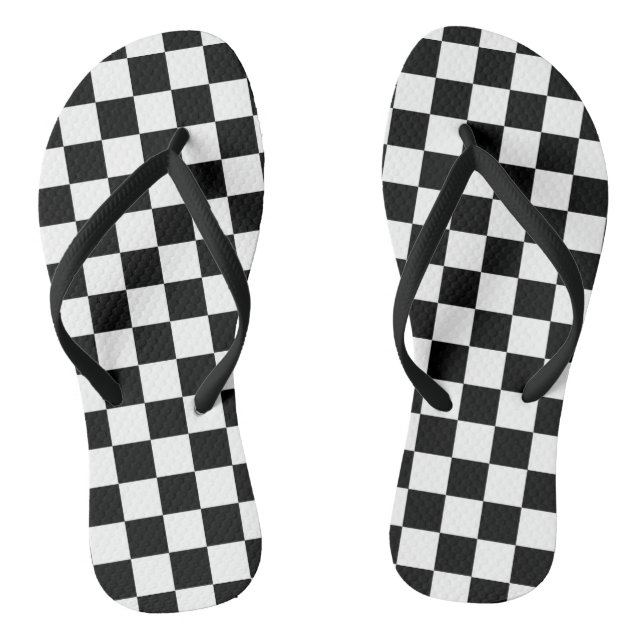 The Checker Flag Flip Flops (Footbed)