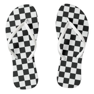 checkered flag flip flops