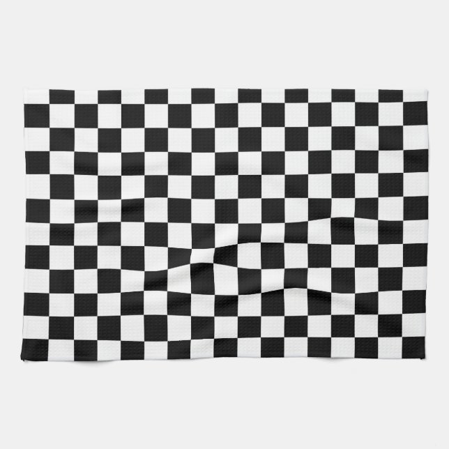 The Checker Flag Kitchen Towel (Horizontal)