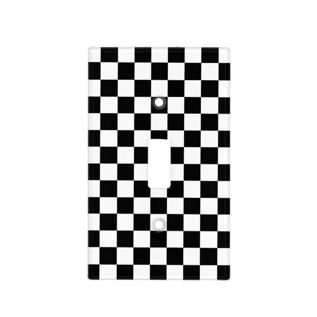 The Checker Flag Light Switch Cover (Front)